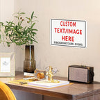 Custom Sign Personalized Custom Metal Sign, Customize For Office, Business, Workplace, Office, Home, Delivery Signs 6x8