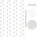 Glitter Silver White Party-Decorations Streamers - 52Ft Birthday Hanging Paper Garland Banner,Engagement Wedding Bachelorette Baby Bridal Shower Christmas Supplies Backdrop Graduation Decor Hugtmr