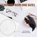 Personalized Book Embosser - Custom Library Stamp, Personal Gift for Book Lovers, Readers, Teachers (Cat 01)