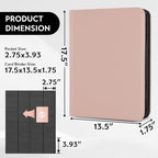 1000+ Pockets Trading Card Binder, Premium 16 Pocket Card Binder, Ringless Side Loading Collection Album Holder Folders for MTG, TCG, Game Cards & Sports Cards (Pink)