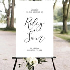 Customized Wedding Welcome Sign, Plastic Wedding Welcome Sign