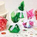 Juvale Twist Tie Bows - 100 Count, White, 3 x 2.5 in Satin Ribbon - Pre-Tied Gift Bows - Twist Ties for Cake & Crafts