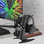 Controller Holder, Game Controller Rack Headset Stand for Xbox Series X S/Xbox one / PS5 / PS4 / NS/PC/Headset, Aluminum Metal Mount Universal Organizer for Video Game Accessories