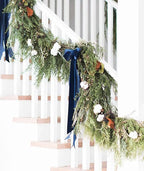 Royal Blue Velvet Ribbon 1'' 25 Yards for Christmas Tree, Gift Wrapping, Flower Bouquet, Wreath Decorations, Bow Making
