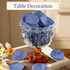 300pcs Dusty Blue Faux Silk Rose Petals - Ideal for Wedding Flower Girl Basket, Aisle Scatter, Dinner Table, Party Decor, and Valentine's Day Romance.