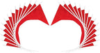 12 Pack Red Pennant Flags Small Mini Hand Held Solid Color Pennant On Sticks Flags with 12.6"Solid Pole & Spear Top,Party Events Celebration,School,Grand Opening,Kids Birthday,Sports Clubs,Flower Pot
