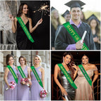 Blank Sash 16 PCS Sashes DIY Satin Sash Chair Sashes Scout Sash President Sash Senior Sash Scout Sash Wedding Party Sash