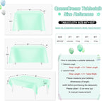 QueenDream Lake Green Tablecloth Party Decorations: Sequin Fabric Cover Drapes 60x102 Inch Tablecloth 16st Birthday Cake Table Mermaid Decor