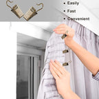 JANYUN 120 Pack Clip Hook Set Curtain Clips for Picture Home Decoration Art Craft Outdoor Dispaly Hang Light Clip