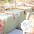 Eccliy 300pcs Transparent Clear Tablecloth Clips Plastic Table Cloth Clips Windproof Table Cover Holder Clamps Tablecloth Cloth Holder for Christmas Wedding Party Indoor Outdoor Camping Picnic (Curve)
