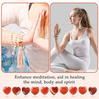 Gerrii 50 Pcs Heart Healing Stone Bulk Quartz Heart Inspirational Stones Gift for Women Love Pocket Polished Natural Energy Balancing Meditation 0.8 Inch(Red Carnelian Agate)