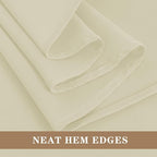 Fitable Ivory Rectangle Table Clothes, 6 Pack - 90 x 156 Inch - Reusable and Washable Tablecloths, Polyester Fabric Table Covers for Wedding, Party, Banquet, Formal Events