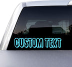 Large Custom Business Name and Website Description Text Decal Sticker for Car Windows, Signs, Schools, Doors, Windshield, Boats, RV, Coolers, and Storefronts (20 + Colors and Sizes)