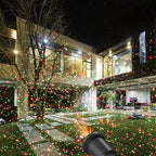 Christmas Laser Light Projector Red and Green Star Laser Lights Show with Timer for Outdoor Decorations Waterproof Landscape Lighting for Christmas and Holidays