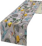 Table Runner with Flowers and Birds, Spring Plant Flowers Table Decoration Linen Table Runner Family Party Party Decorations 13x70 Inches