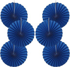 BARTHEW Blue Birthday Decorations,DIY Blue Paper Fans Hanging Decoration ,Party Decorations for Adults 16in, Royal Blue Birthday Decorations,Baby Shower Decorations 30 Color DIY Set (Navy Blue)