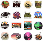 Stickers for Water Bottles Outdoor, Nature Stickers Camping Stickers Adventure Stickers for Yeti Stickers for Cooler Stickers and Decals Waterproof Vinyl Stickers for Teens Boys Kids,Girls 50Pcs