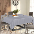 Fitable Square Tablecloth 60x60 inch Tablecloth Stain and Wrinkle Resistant Washable Polyester Table Cloth for Buffet Parties and Camping, Light Grey