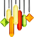 HDCRYSTALGIFTS 7PCS Crystal Prisms Suncatcher for Window Hanging, Rainbow Hanging Crystal Sun Catchers Indoor Window, Home Garden Christmas Decorations (Season Design)