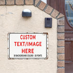 Custom Sign Personalized Custom Metal Sign, Customize For Office, Business, Workplace, Office, Home, Delivery Signs 8x12