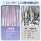 2 Pack Light Purple Foil Fringe Backdrop Curtains, Tinsel Streamers Party Decorations, Fringe Backdrop, Door Shimmer for Baby Shower or Birthday Party