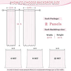 DUOBAO Hot Pink Chiffon Backdrop Curtain 2 Panels 29 Inch (74cm Wide) by 120 Inches (300cm Long) Wedding Chiffon Backdrop Drapes Beach Curtains for Living Room Voile Window Curtain