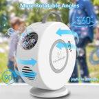 Bubble Machine for Kids Toddlers,Automatic Bubble Blower Rechargeable, 90° 360° Auto Rotatable Portable Bubble Maker Electric Bubbles Toy for 3 4 5 6 7 8 Year Old, Outdoor Wedding Party Gifts