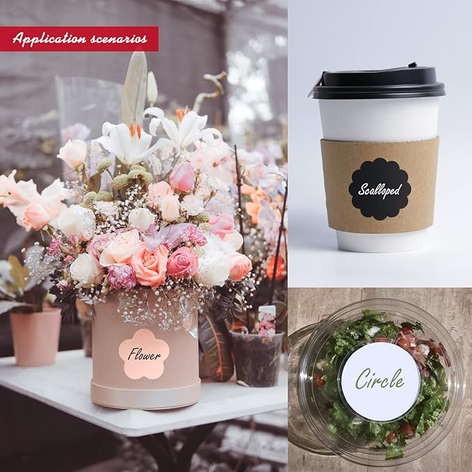 Custom Stickers - Personalized Labels, Customized Stickers with Any Design Image Logo Text, 100 Labels (Flower, 4"x4")