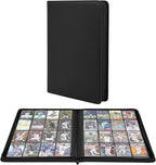 Premium 1000+ Pockets Trading Card Binder, 16-Pocket Ringless Side-Loading Album for TCG, MTG, Lorcana, Sports & Standard-Size Cards (Black2)