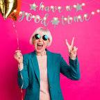 TaoBary 167 Pcs DIY Banner Kit Happy Birthday Glitter Banner Customizable Glitter Make Your Own Kit 162 Letters Symbols and Numbers 3 Rope for Birthday Halloween Wedding Christmas(Silver)