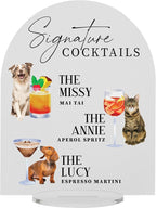 Pet Signature Drink Wedding Signs
