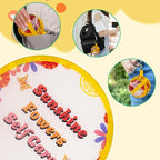 4 Styles Summer Beach Round Foldable Hand Fan Japanese Foldable Fan Style Handheld Compact Cooling Fans,Round Folding Fan for Outdoor Games,Xmas Decoration,Festival,Party Favors,Travel,Events