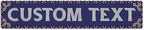 Custom Sign, Custom Street Sign, 11 Font Colors, 13 Font Styles, 4 Hole Options, 22 Sizes, 6x30 Inches, Rust Free DiBound, Fade Resistant, Made in USA by My Sign Center (Fauxsaic 1)