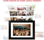 AEEZO Digital Picture Frame 10.1 Inch 1280x800 IPS Touch Screen WiFi Smart Digital Photo Frame with 16GB Storage, Auto-Rotate Easy Setup to Share Photos or Videos via AiMOR APP, Wall Mountable Black