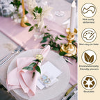 Bokon 50 Pcs Gold Napkin Rings Metal Napkin Holders Rings Bulk for Dining Anniversary Wedding Dinner Birthday Holiday Party Banquet Table Decoration (Flower)