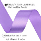 Light purple Solid Satin Ribbon 1 Inch 25 Yards Solid Polyester Fabric Ribbon for Gift Wrapping Wedding Christmas Baby Shower Birthday Party Decoration Handmade Immortal Flower Craft