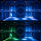 SHEHDS Moving Head Light Beam Wash LED 12x12W RGBW 4in1 DJ Lights Lighting Professional 9/16 Channels DMX512 Sound Activated Strobe Effect Stage Lights for Christmas Events Night Clubs Disco KTV Bar