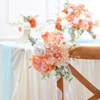 Artificial Flowers Combo for DIY Wedding Bouquets Combo Centerpieces Arrangements Party Bridal Baby Shower Home Decorations-Nude Color