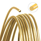 The Beadsmith Wire Elements Craft Wire – Tarnish Resistant, Soft Temper, Round, Gold Color – 0.51mm, 24 Gauge, 10 Yard Spool – Jewelry Making, Wire Wrapping, Floral, & Other DIY Crafts