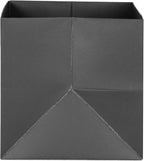 Black Paper Gift Bag 10 in Paper Gift Box Square Bottom Kraft Paper Bags with Handles for Wedding Baby Shower Birthday Party (Black, 10 x 10 x 10 in, 10 CT)