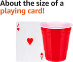 Amazon Basics Small Disposable Plastic Party Cups, Red, 9oz, 50 Count
