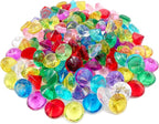 Fake Diamond Valentine's Day Decoration, 280 pcs Multicolor 20 mm Acrylic Diamond for Table Scatters Vase Fillers, Valentines Day Decor