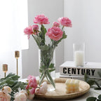 Set of 16 Pcs Glass Cylinder Vases for Centerpieces with 24 Pcs White Floating Candles for Centerpieces Glass Candle Holder for Table Shelf Wedding Party Home Decor (4"+6"+8"+10")
