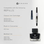 Cross Bailey Refillable Fountain Presented in a Premium Gift Box - Medium Point, Black Ink, Black
