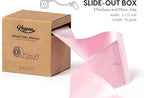 Pink Satin Ribbon Double-Faced Wired Ribbons for Gift Wrapping Flower Bouquet Bows Wedding Invitation Christmas Decor Crafts 2-1/2 Inch 10 Yards