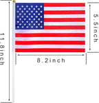 200 Countries International Stick Flags of the World Small Mini Hand Held Flags for Olympics,International Festival,8.2 x 5.5 Inch