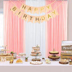 ShinyBeauty 4x10ft Pink Sequin Backdrop | 2 Panels Glitter Curtains for Wedding, Parties, and Photography Backgrounds