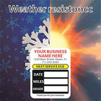 Custom Oil Change Stickers with Your Business Name - Auto Maintenance Service Reminder for Cars Vehicles Trucks Personalized Oil Change Stickers for Windshield 2 Inches（10-10000 pcs）