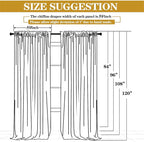 DUOBAO Chiffon Backdrop Curtains 2 Panels Photography Backdrops Drape 5ft x 8ft Voile Curtain Sage Green Collapsible Seamless Sheer Drapes for Women Party Baby Shower Birthday Photo Shoot Decorations