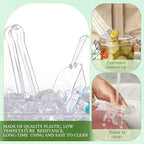 Roshtia 6 Pcs Plastic Serving Tongs Mini Kitchen Tongs Utility and Plastic Kitchen Scoops Clear Ice Scoop Mini Clear Buffet Scoop for Candy Dessert Buffet Ice Snack Coffee Tea
